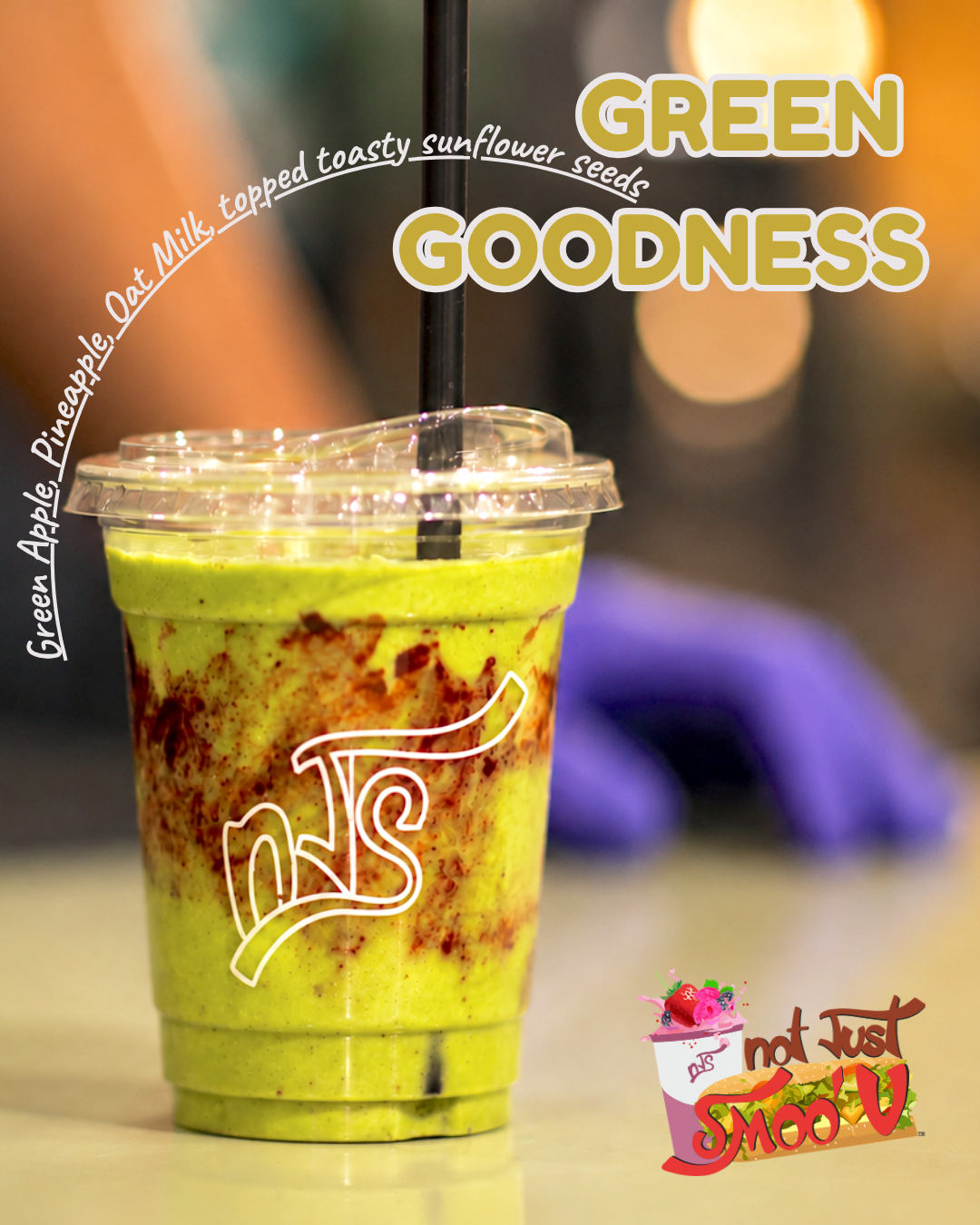 Green Goodness, blended fresh